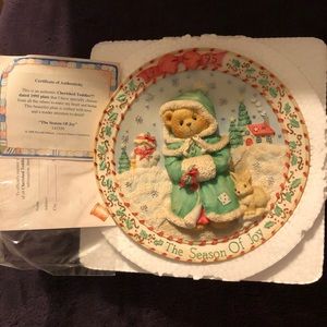 Cherished teddies plate NWOT